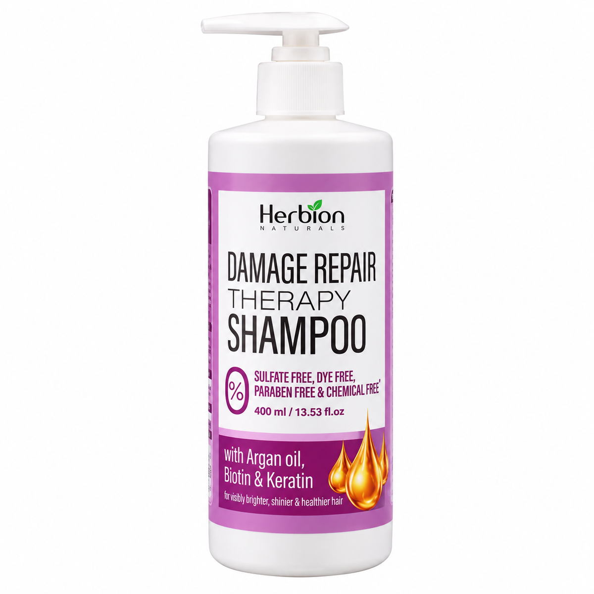Herbion Shampoo Damage Repair -400ml · Default Title
