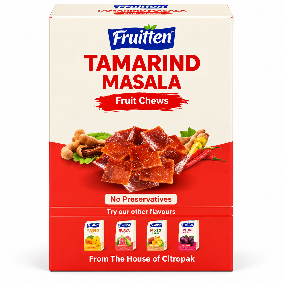 Fruitien Tamarind Masala Fruit Chew 50Gm · Default Title