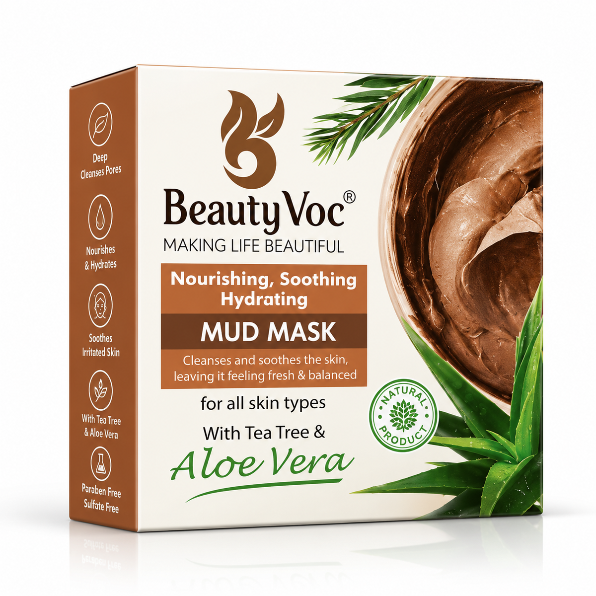 Beauty Voc Mud Mask Aloe Vera 300gm · Default Title