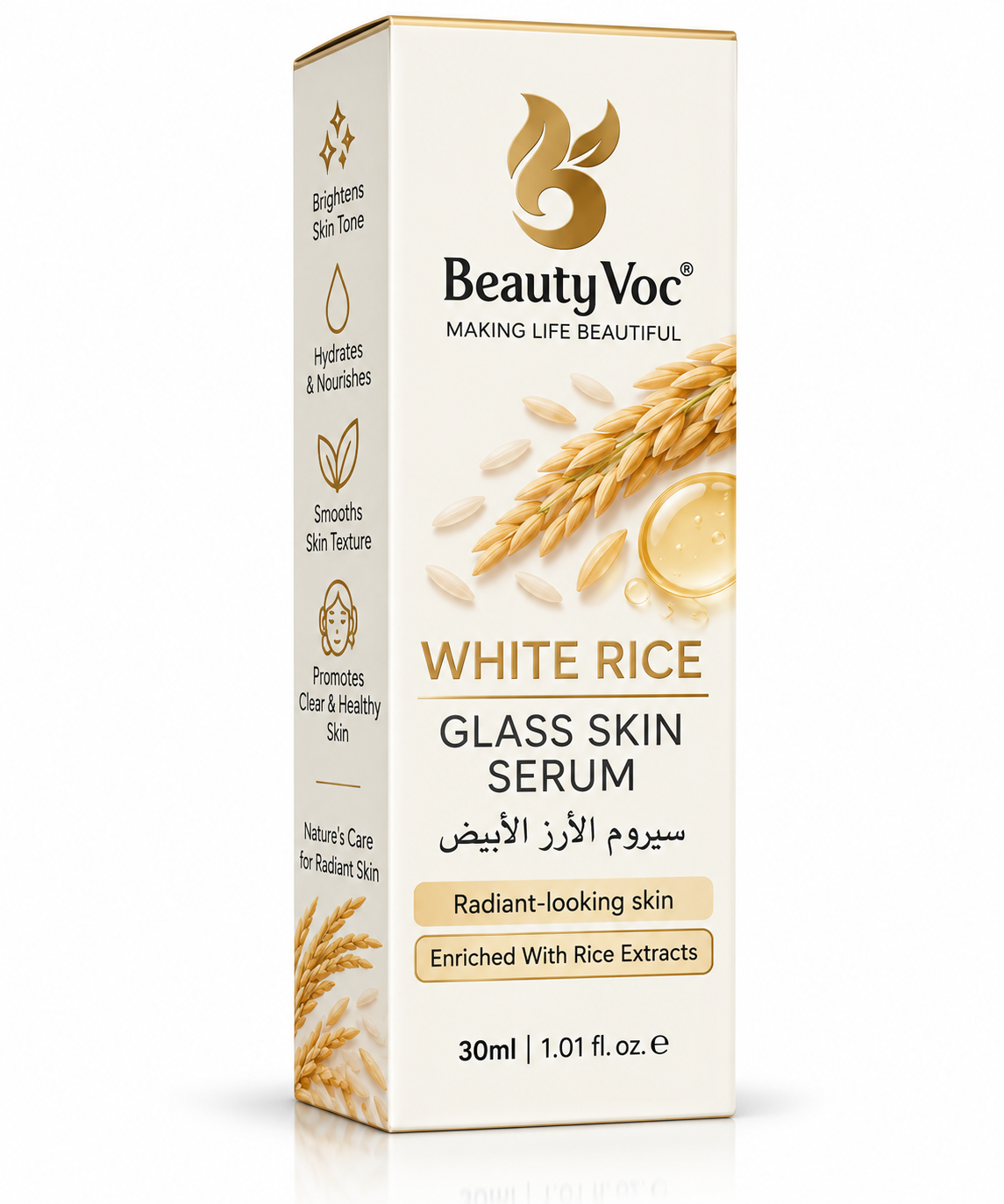 Beauty Voc White Rice Glass Skin Serum 30ml · Default Title