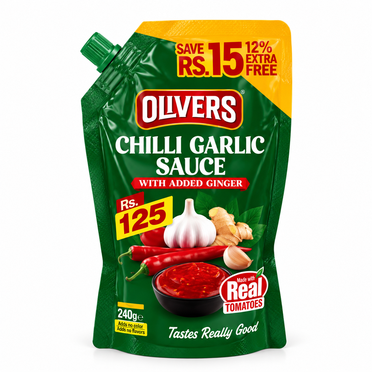 Olivers Chilli Garlic Sauce 460Gm · Default Title