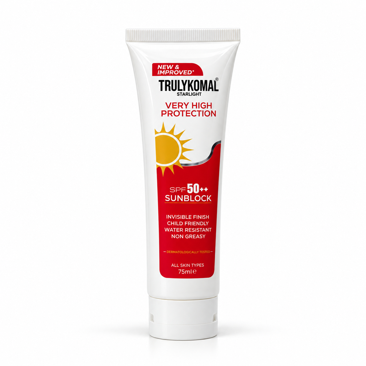 Truly Komal High Protection Sunblock Spf 50+ 75Ml · Default Title