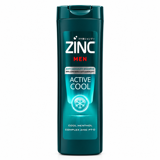 Zinc Men Shampoo Active Cool -340ml- · Default Title