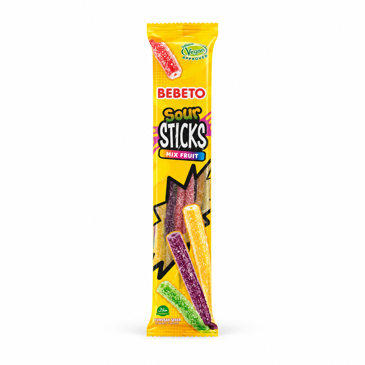 Bebeto Sour Sticks Mix Fruit 30Gm