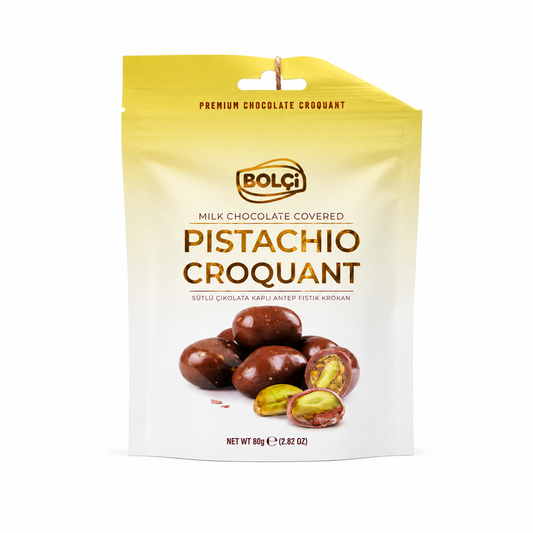 Bolci Pistachio Croquant Milk Chocolate -  80g