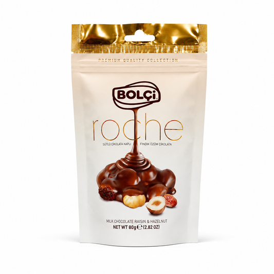 Bolci Roche Milk Chocolate Raisin & Hazelnut - 80g