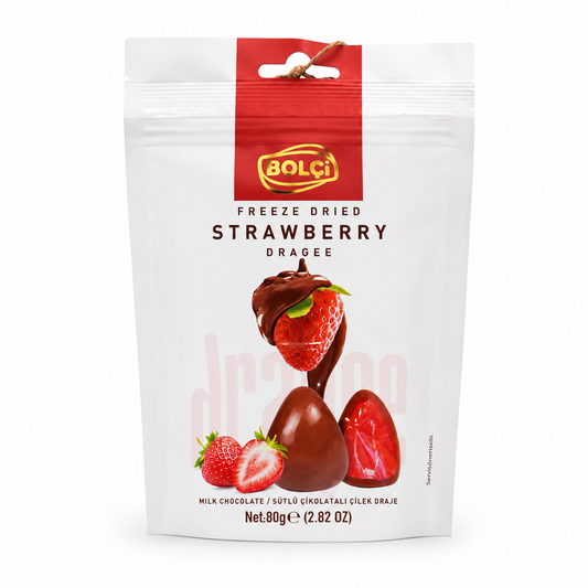 Bolci Strawberry Dragee Milk Chocolate - 80g