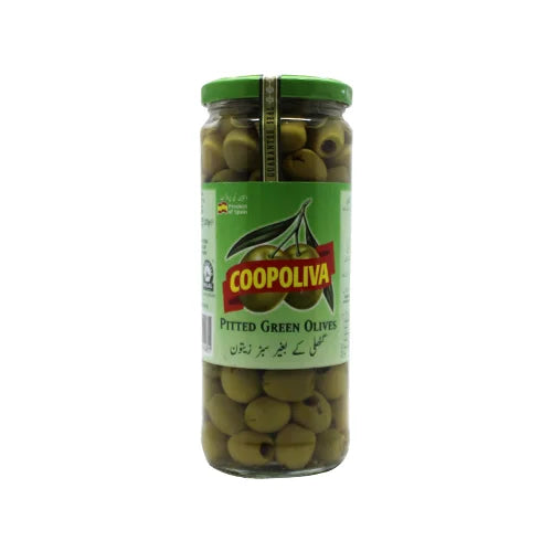 Coopoliva Pitted Green Olives 227gm/450gm