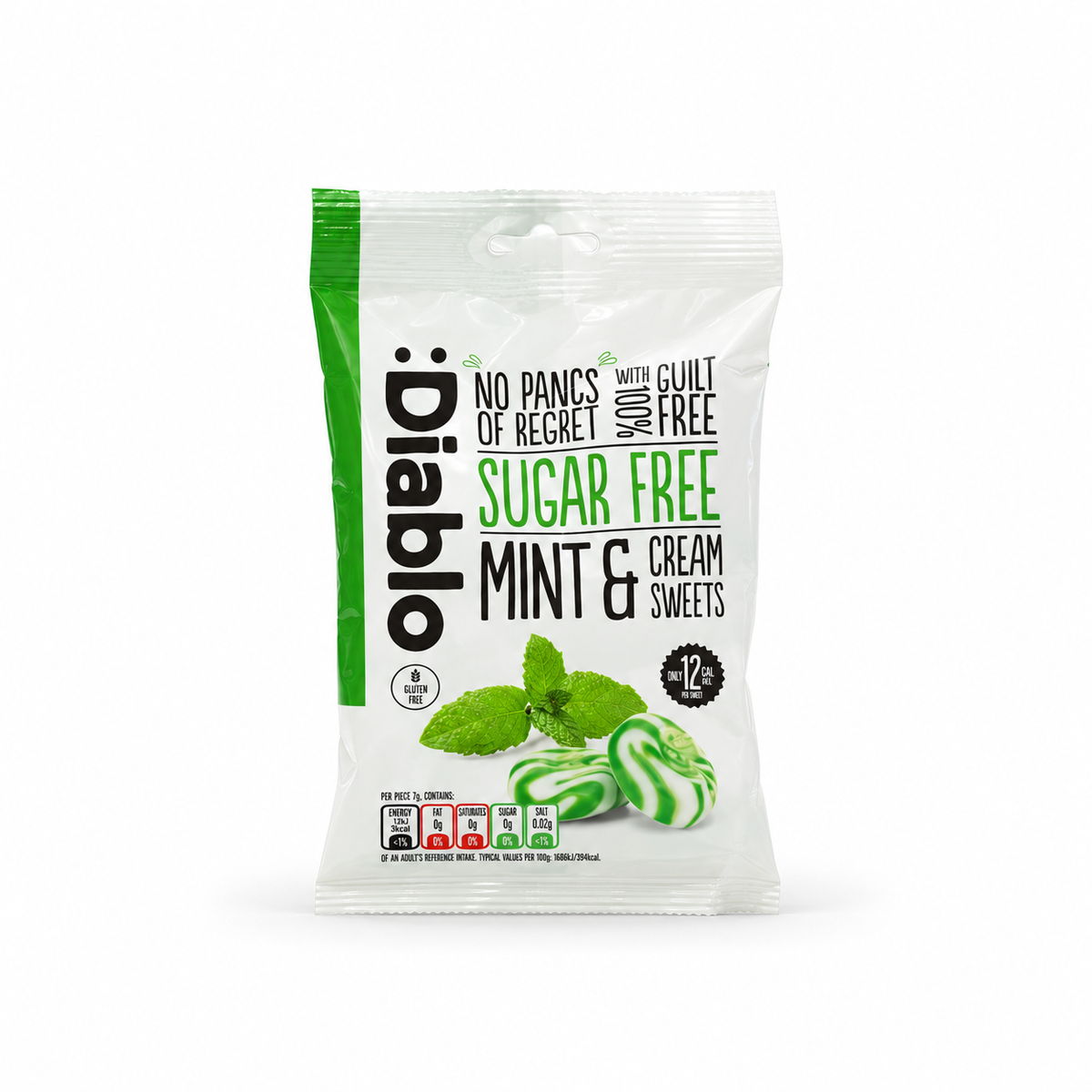 Diablo Sugar Free Mint & Cream Sweet 75Gm