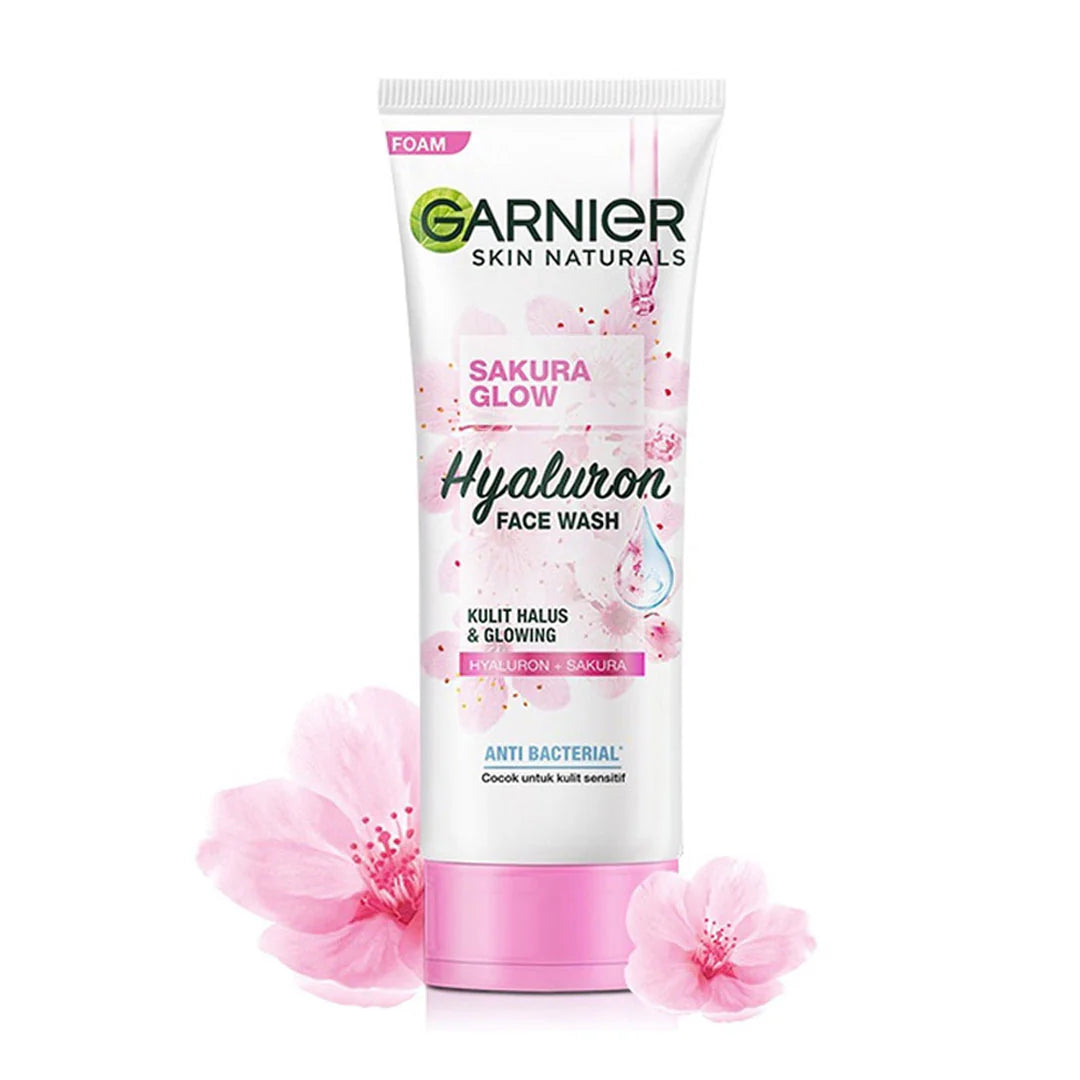 Garnier Sakura Glow hyaloron Face Wash -100ml-