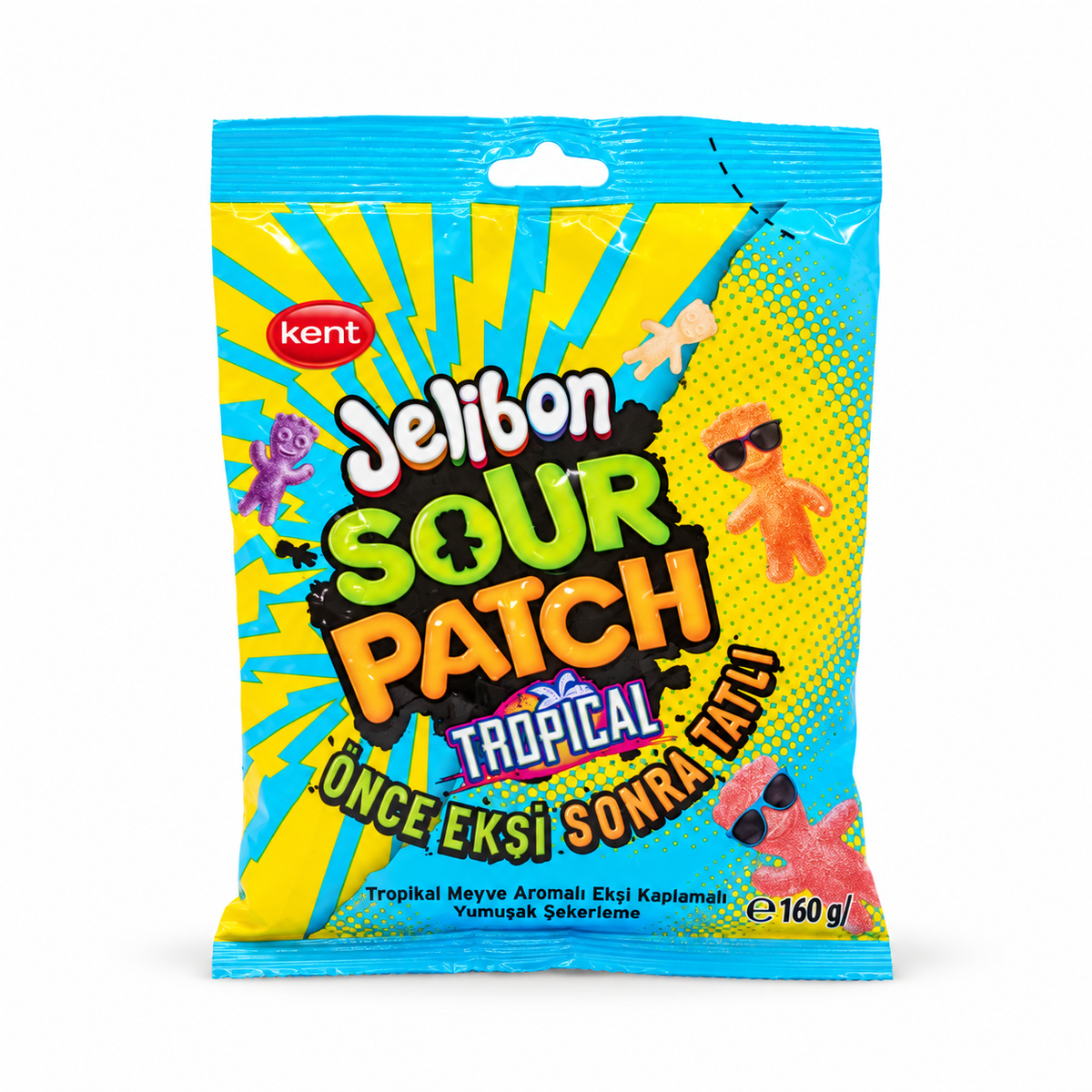 Kent Jelibon Sour Patch Tropical 160Gm