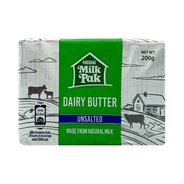 Nestle Milk Pak Unsalted Dairy Butter - 200gm