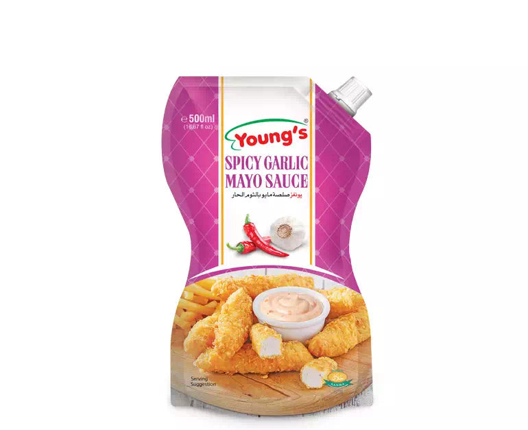 Young's Spicy Garlic Mayo Sauce -500ml