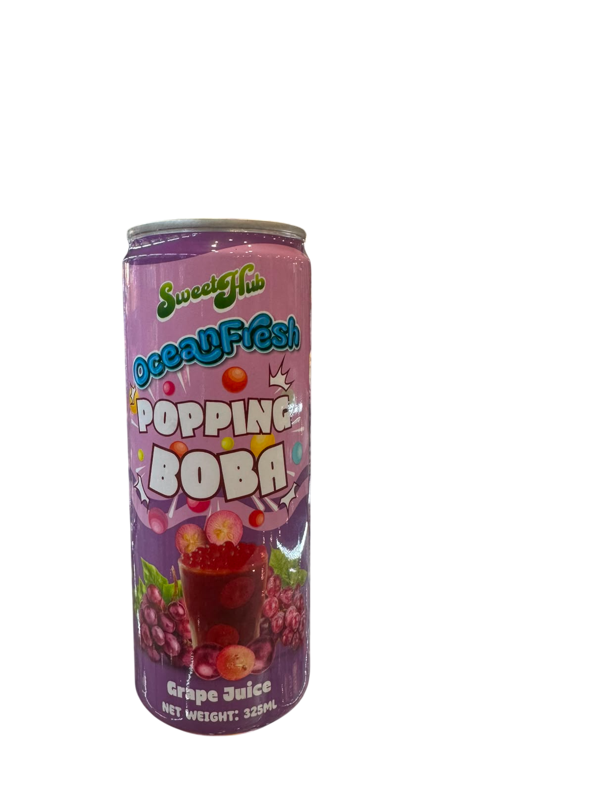 Sweet Hub Popping Boba Drink Grape 325Ml