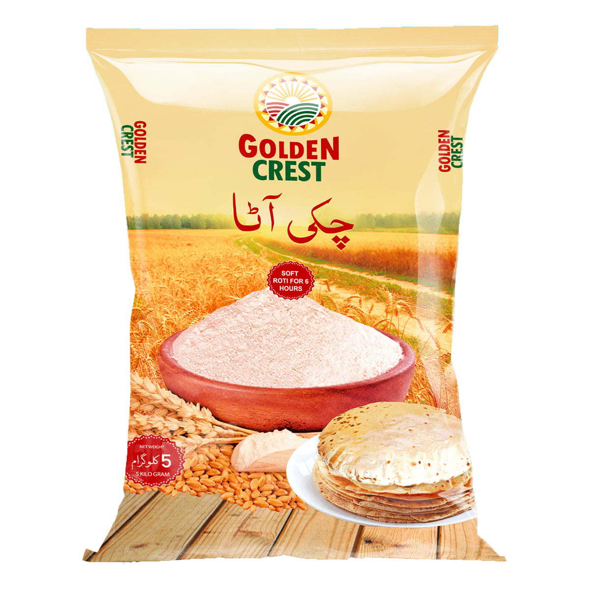 Golden Crest Fortified Chaki Atta 10Kg