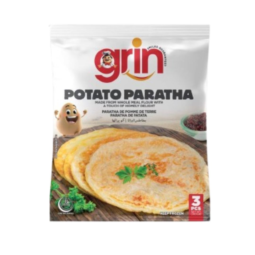 Grin Patato Paratha 3Pcs