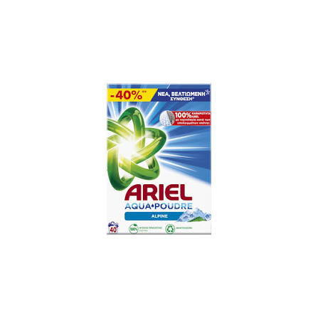 Ariel 40Wash Aqua Poudre Alpine 2600gm powder