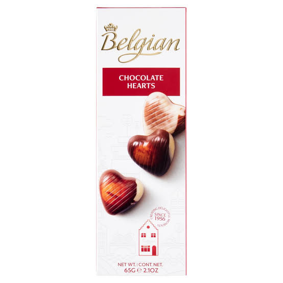 The Belgian Chocolate Hearts 65gm