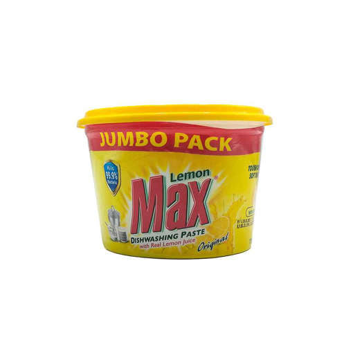 Lemon Max Dishwashing Paste with Lime Jumbo Pack yellow