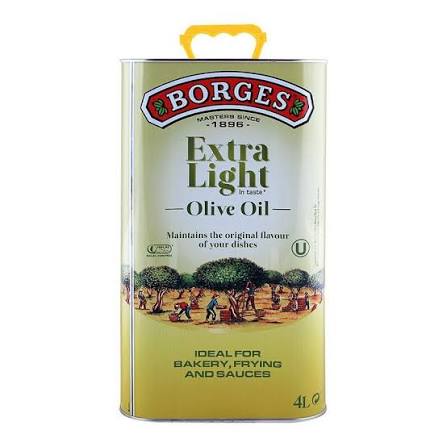 Borges Extra Light Olive Oil-4ltr Tin