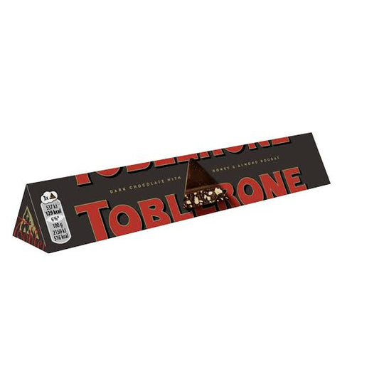 Toblerone Dark Chocolate With Honey & Almond -100g