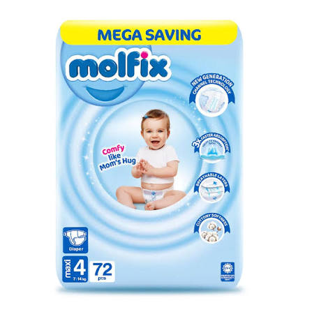 Molfix Mega 4 Pampers 72pc-
