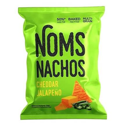 Noms Nachos Chips Cheddar Jalapeno -64g