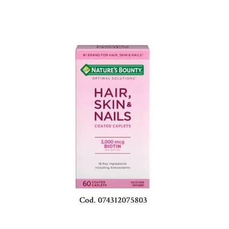 Natures Bounty Hair,Skin&nails 3000mcg biotin