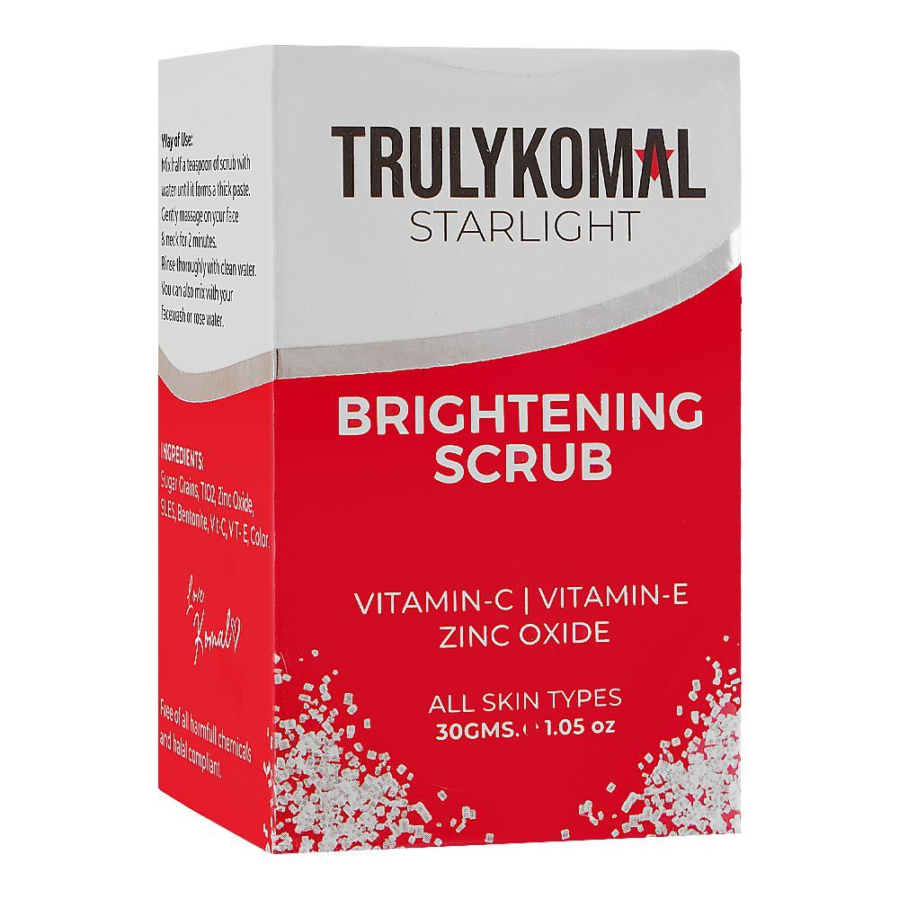 Truly Komal Brightening Scrub 30Gm
