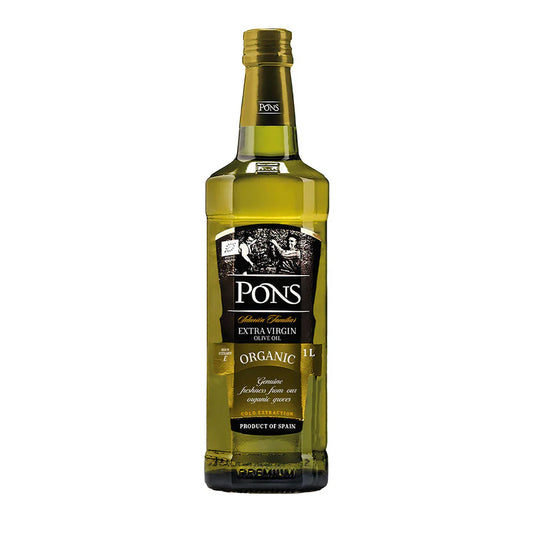 Pons Olive Oil Extra Virgin Organic 1Ltr