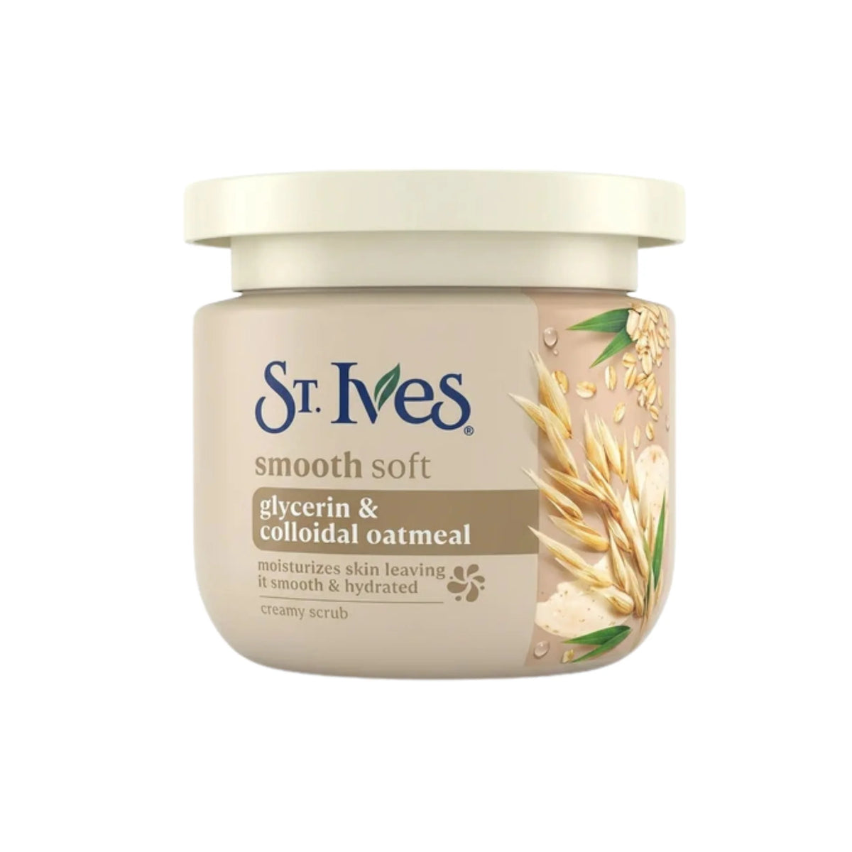 St.Lves Smooth Soft Glycerin & Colloidal Oatmeal reamy Scrub 300gm