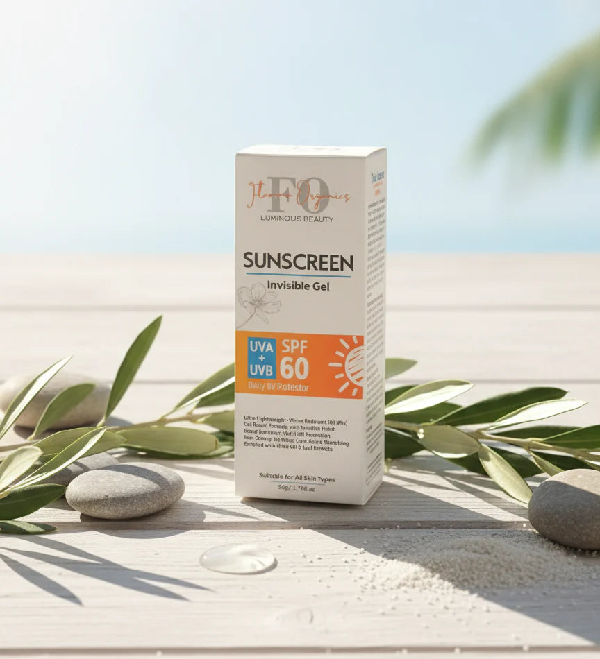 Flamo Organics Sunscreen Invisible Gel Spf 60..50Gm